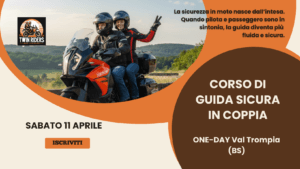 Corso Guida Sicura One-Day Moto in Coppia 11 Aprile 2026 Val Trompia