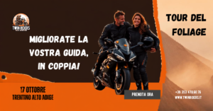 Corso Guida Sicura Tour del Foliage Moto in Coppia 17 Ottobre 2026 Trentino